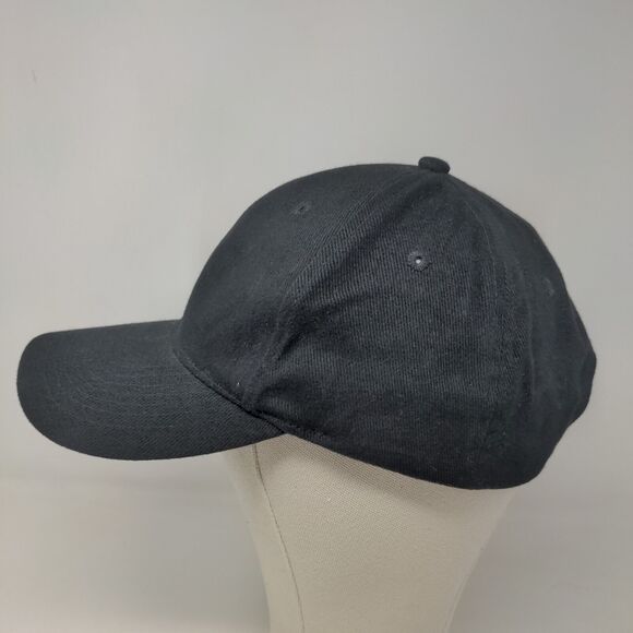 Accessories Men's Slideback Hat Black Size OSFM Blank 100% Cotton - Picture 3 of 8